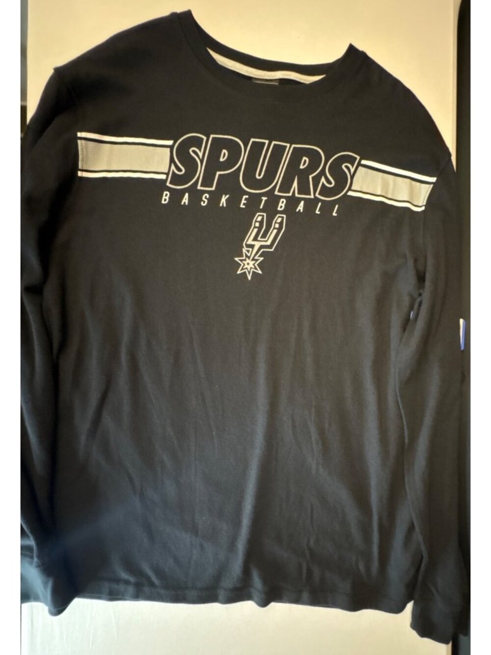 NBA San Antonio Spurs Long-Sleeve Shirt Black XL Basketball Spurs Basketball - Picture 12 of 12